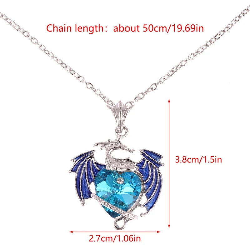 dragon necklace Blue Purple Pendant - MERGE.DAY.1.FREESTYLE