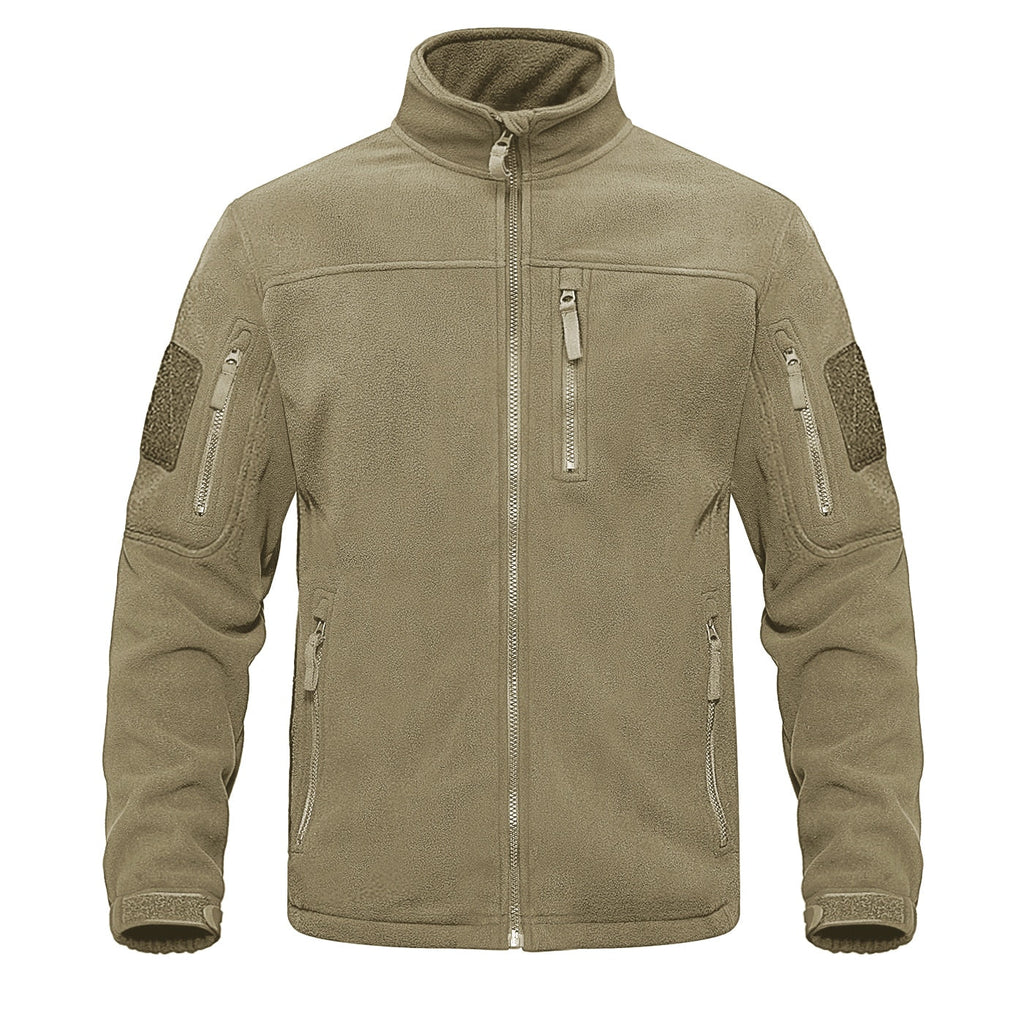 Full Zip Up Tactical Army Fleece Jacket Military Thermal Warm Outwear Windbreaker - MERGE.DAY.1.FREESTYLE