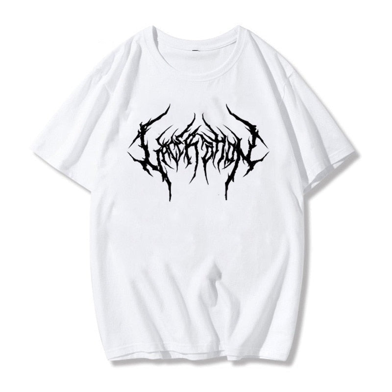 Women's t-shirts Oversized Tshirt Tops harajuku vintage aesthetic gothic graphic punk clothes - MERGE.DAY.1.FREESTYLE