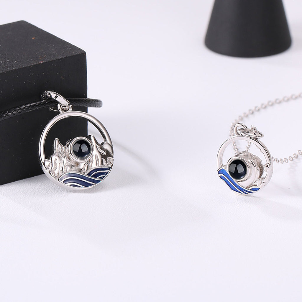 Couples who can customize photos Projection Necklace Pendant Jewelry For Lover Girlfriend - MERGE.DAY.1.FREESTYLE
