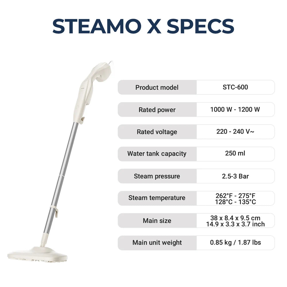 Multi-Purpose Steam Mop Cleaner, High Flow Steamer Cleaning Machine, Portable Handheld Steam Cleaner for Floor Window Tile Grout - MERGE.DAY.1.FREESTYLE