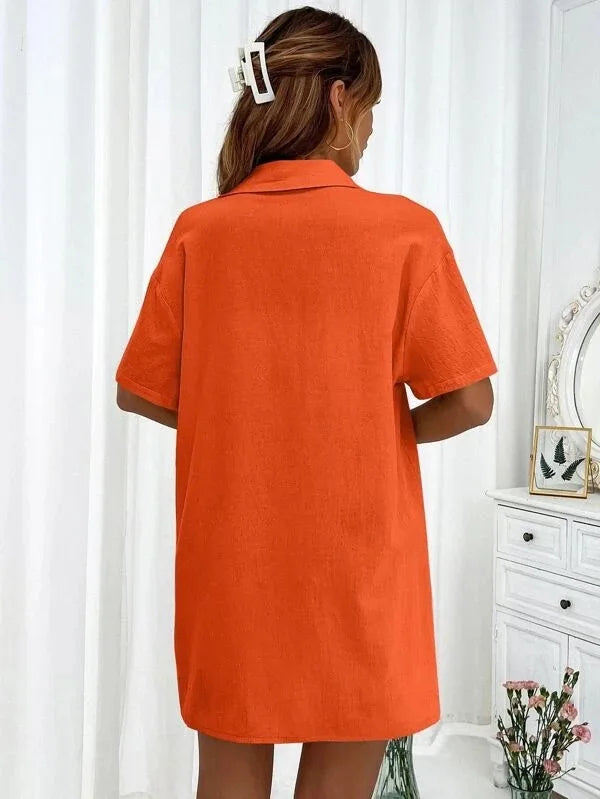 Summer Single breasted Top Broad legged Shorts Set Solid Suits - MERGE.DAY.1.FREESTYLE