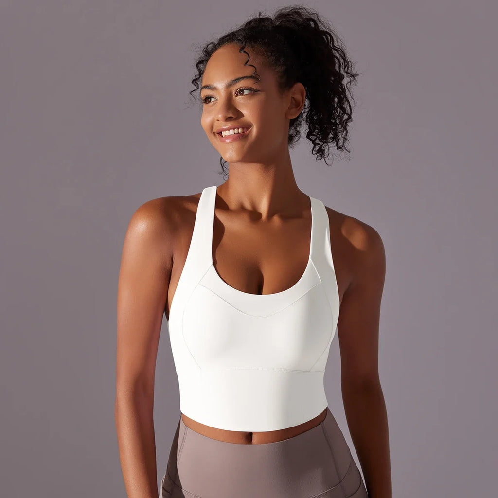 Nylon Sexy Women's Sports Bra Top Women Tight Elastic Gym Sport Yoga Bras - MERGE.DAY.1.FREESTYLE
