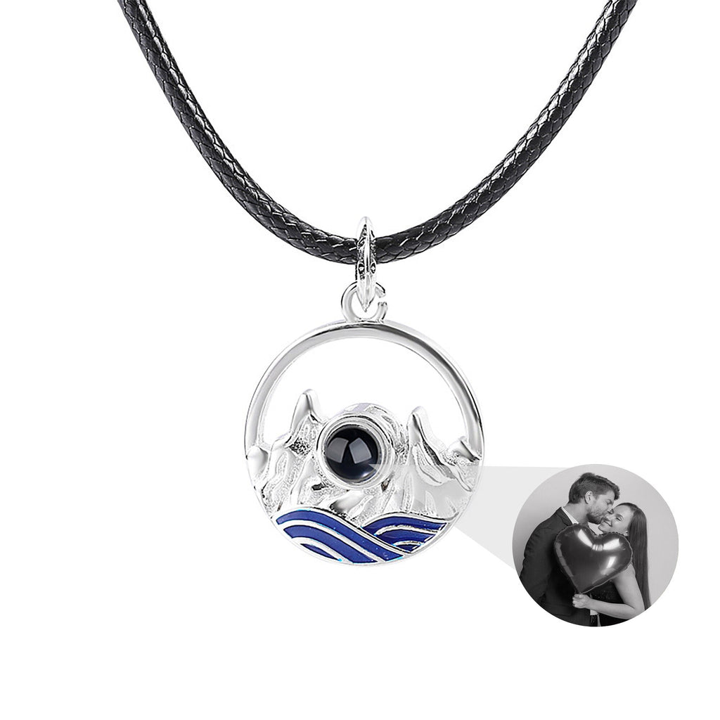 Couples who can customize photos Projection Necklace Pendant Jewelry For Lover Girlfriend - MERGE.DAY.1.FREESTYLE