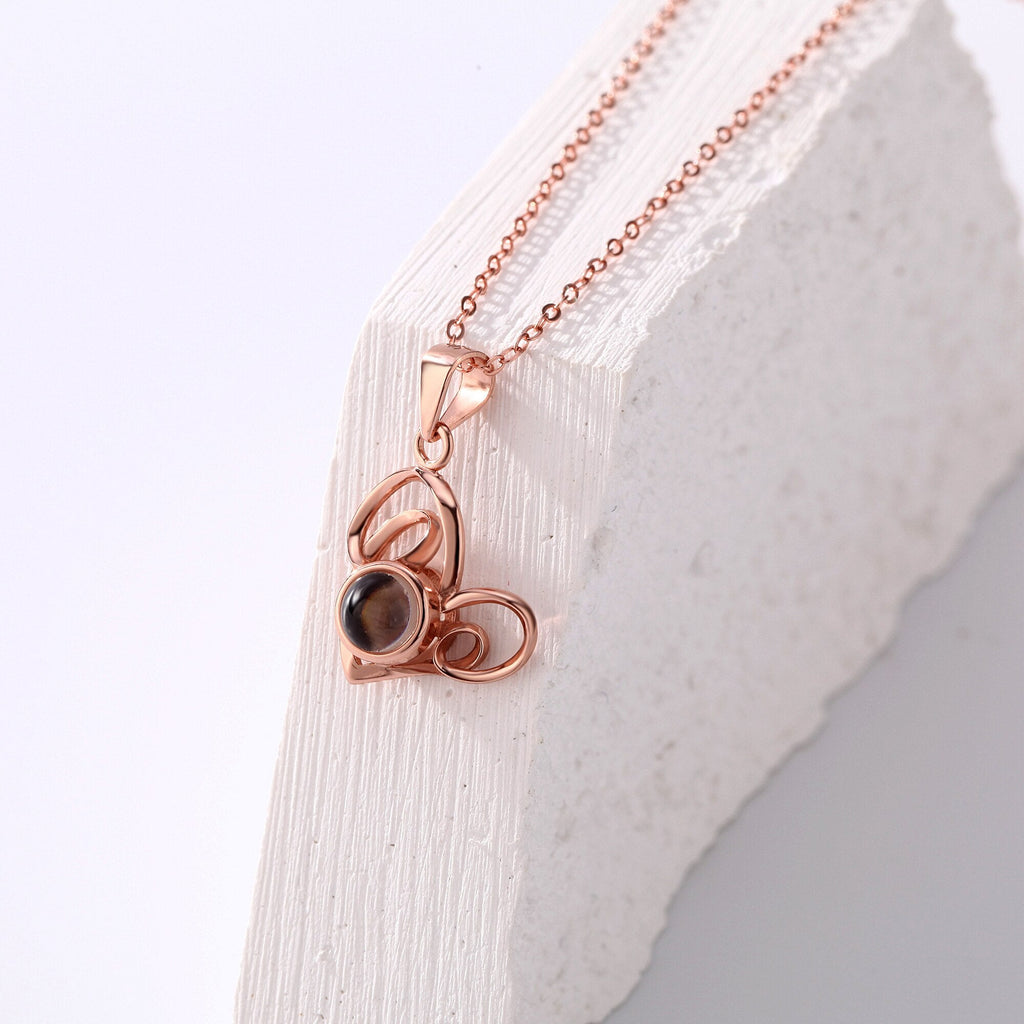 Necklace Round Heart Pendant Romantic Memory Projection Necklaces - MERGE.DAY.1.FREESTYLE