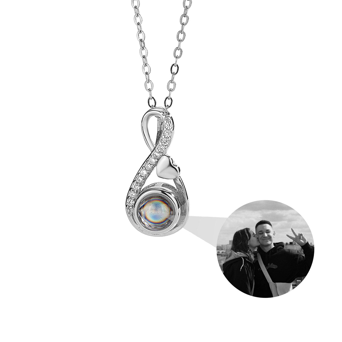 Projection necklace For Customized Photos Romantic Love Memory Wedding Necklace for Women - MERGE.DAY.1.FREESTYLE