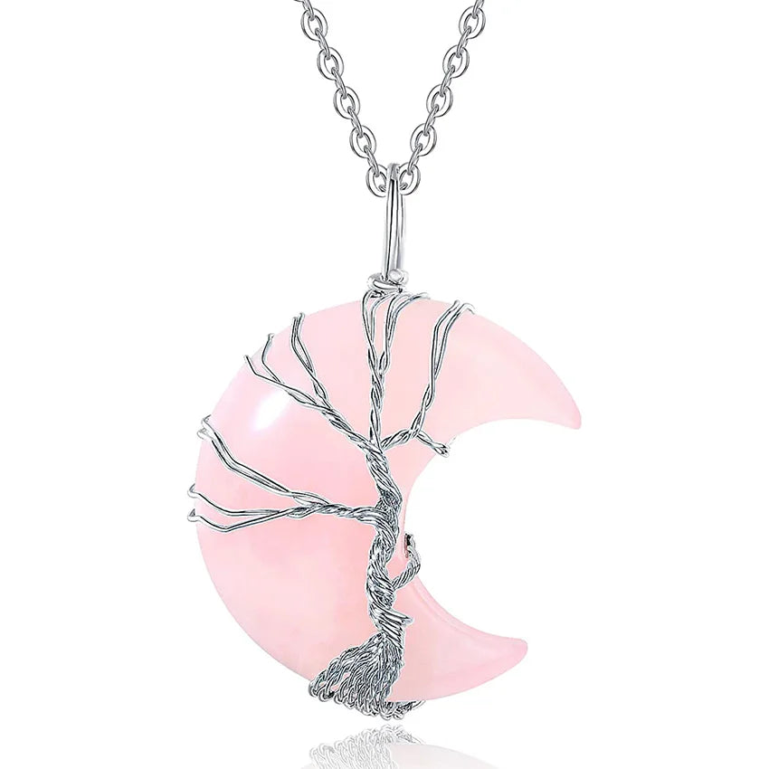 rose quartz pendant - MERGE.DAY.1.FREESTYLE
