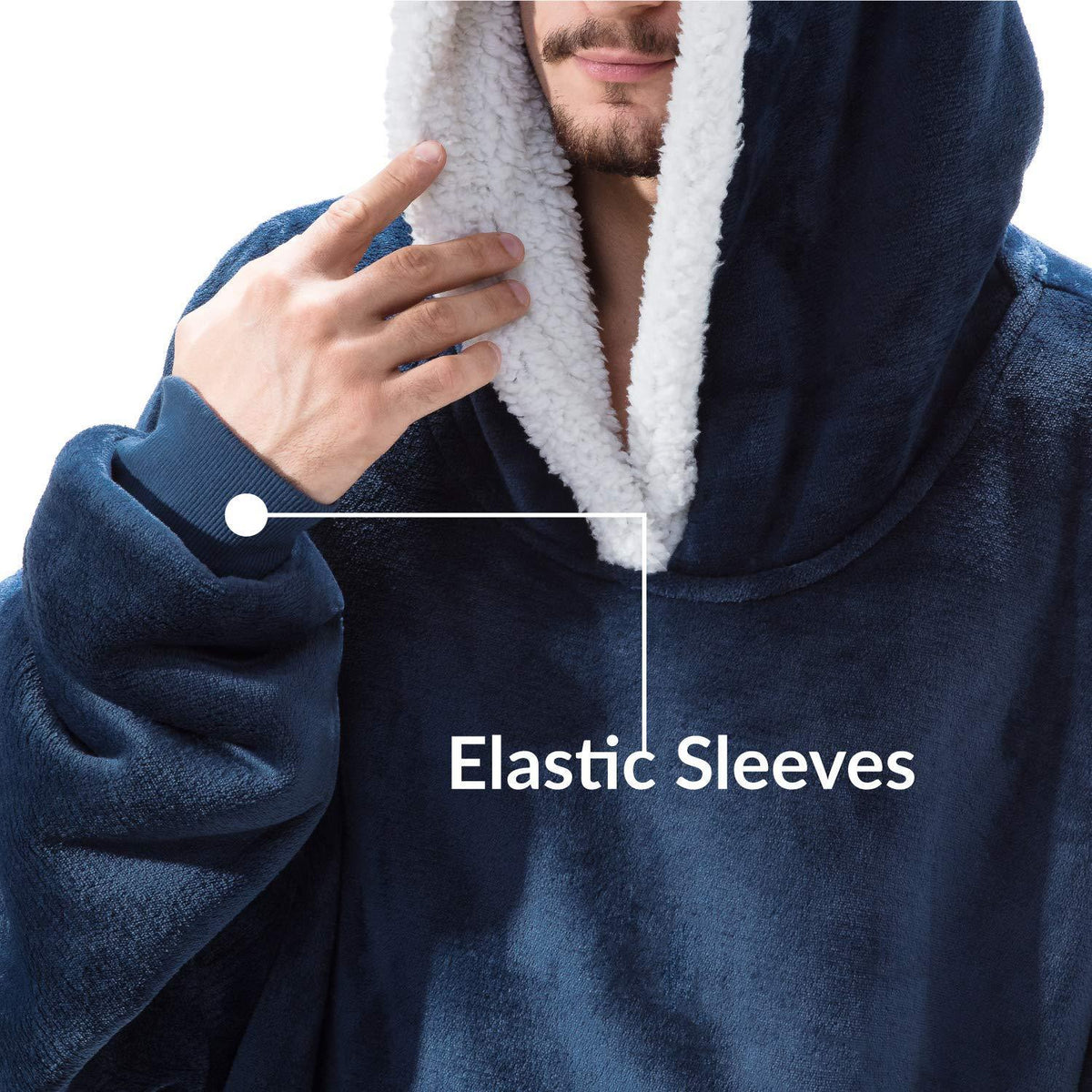 Sudadera con capucha extragrande de invierno para mujer, manta con capucha de forro polar de franela
