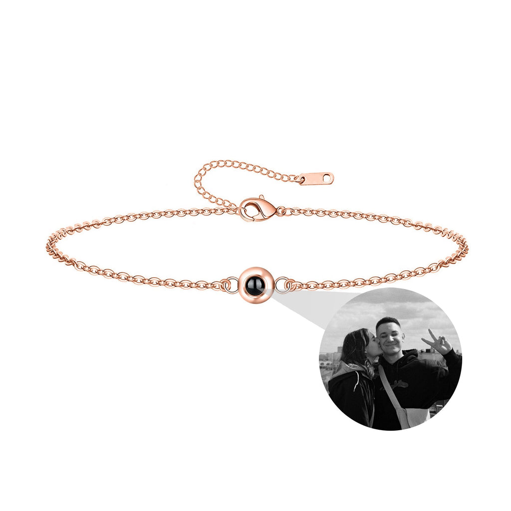 Customizable Photo Titanium Steel Woven Bracelet is About Color Projection Photos - MERGE.DAY.1.FREESTYLE