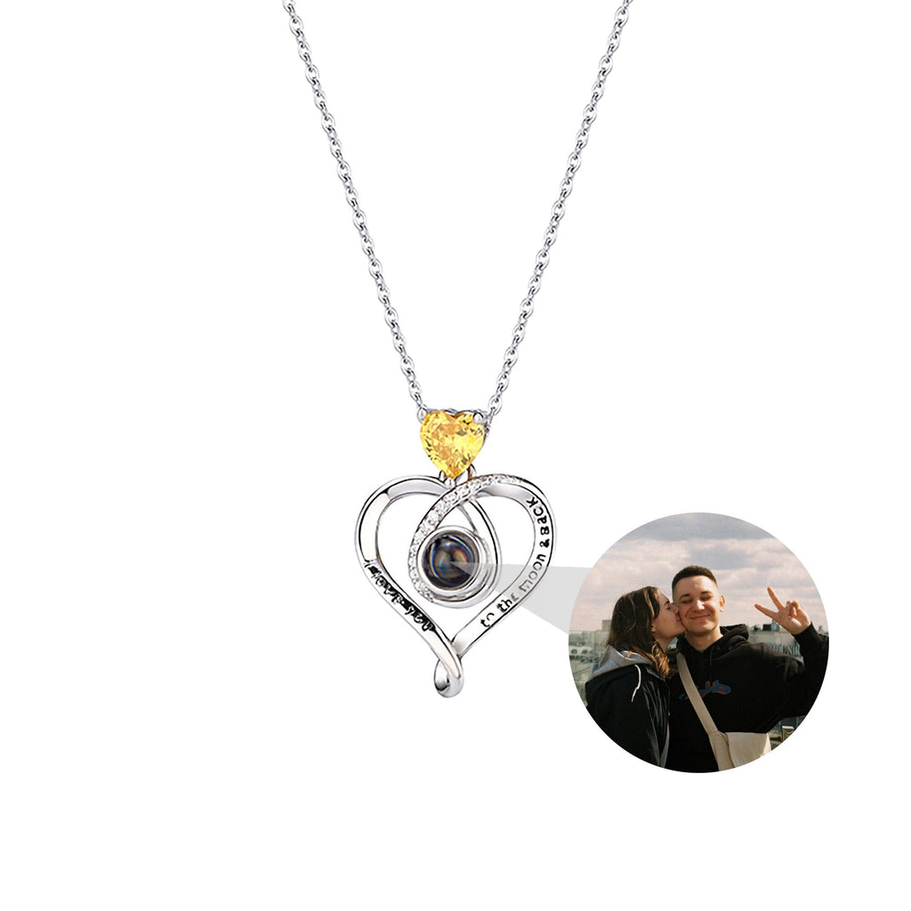 Love with customizable photosProjection Necklace Pendant Jewelry For Lover Girlfriend - MERGE.DAY.1.FREESTYLE