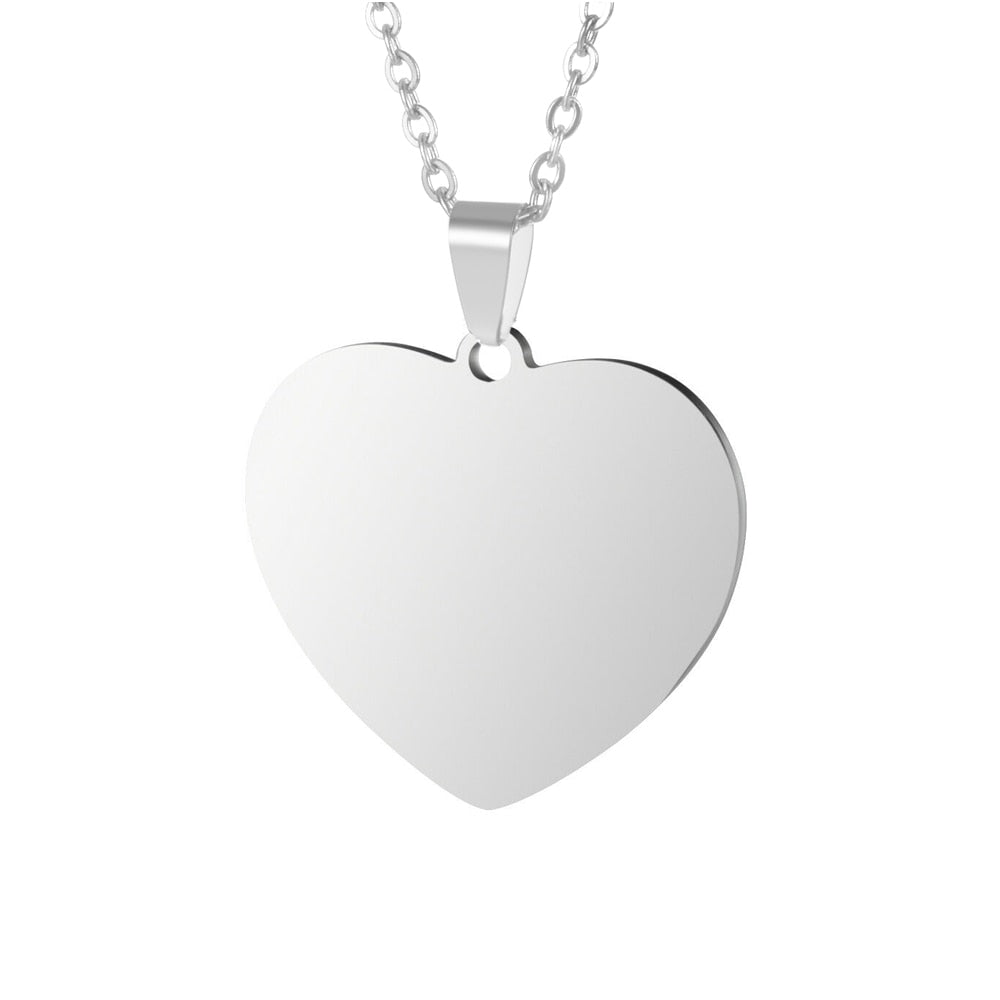 Custom Engraved Picture Photos Name Love Necklace for Women Heart Pendant - MERGE.DAY.1.FREESTYLE