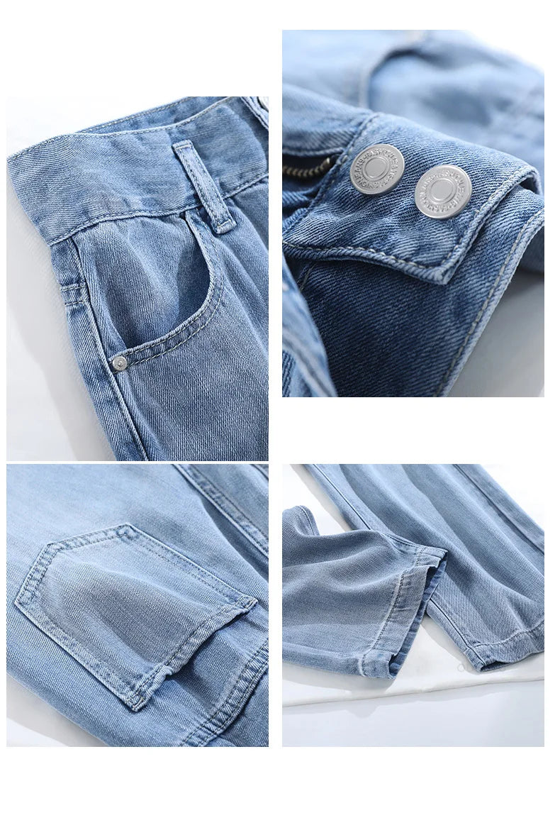 High Street Mopping Trousers Loose Straight Pants - MERGE.DAY.1.FREESTYLE