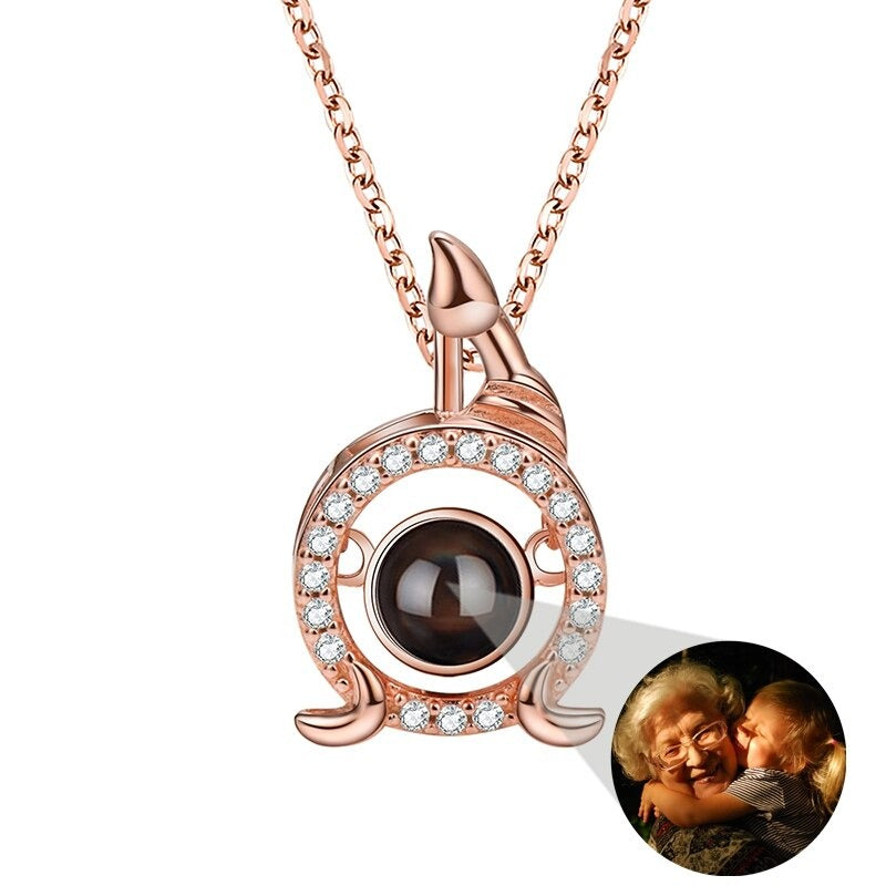 Photo Projection Necklace 12 Constellation Patterns Pendant Necklace - MERGE.DAY.1.FREESTYLE