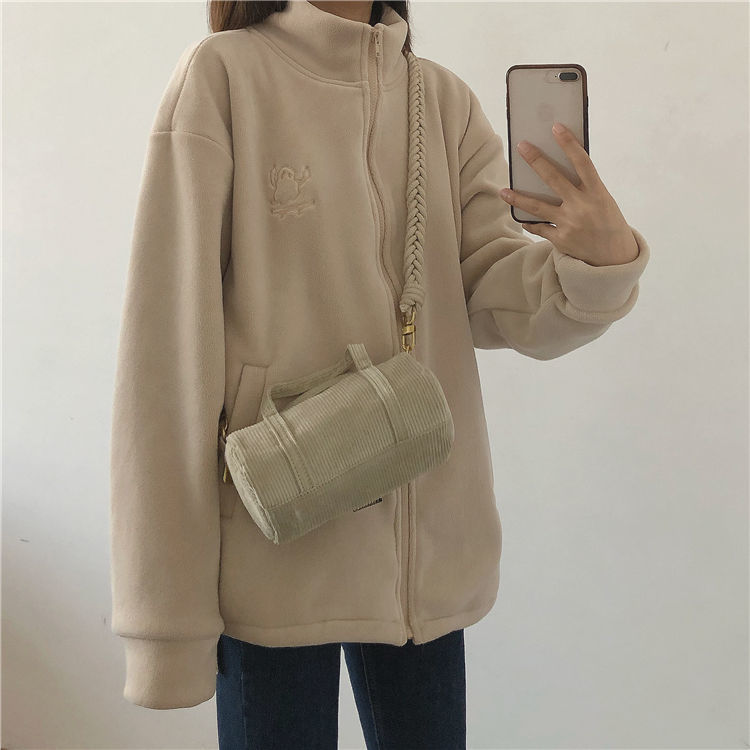 Hooded Sweatshirt Casual Thick Warm Loose Padded Jackets Coat - MERGE.DAY.1.FREESTYLE