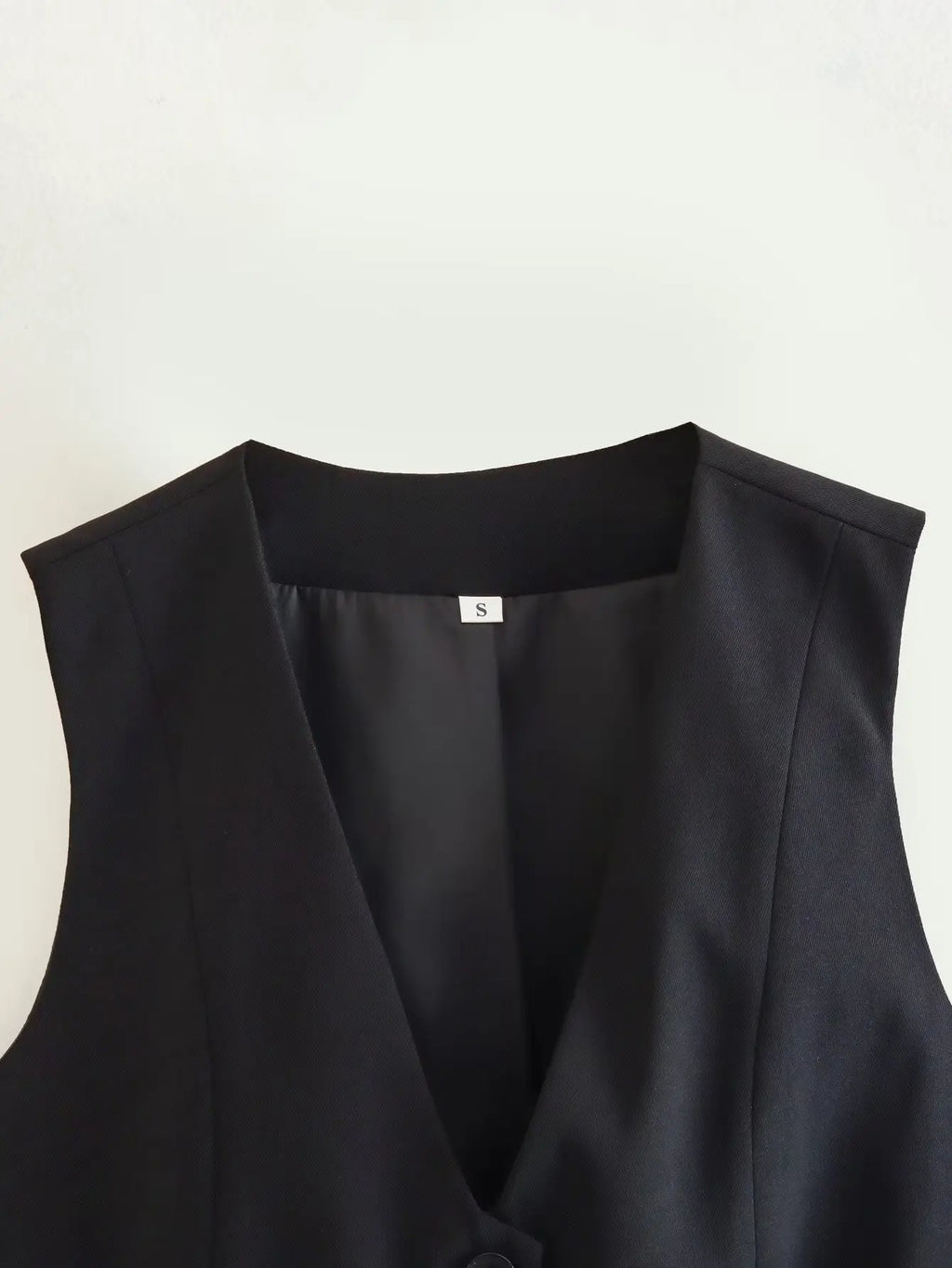 Vintage V Neck Sleeveless Female Outerwear White Chic Vests - MERGE.DAY.1.FREESTYLE