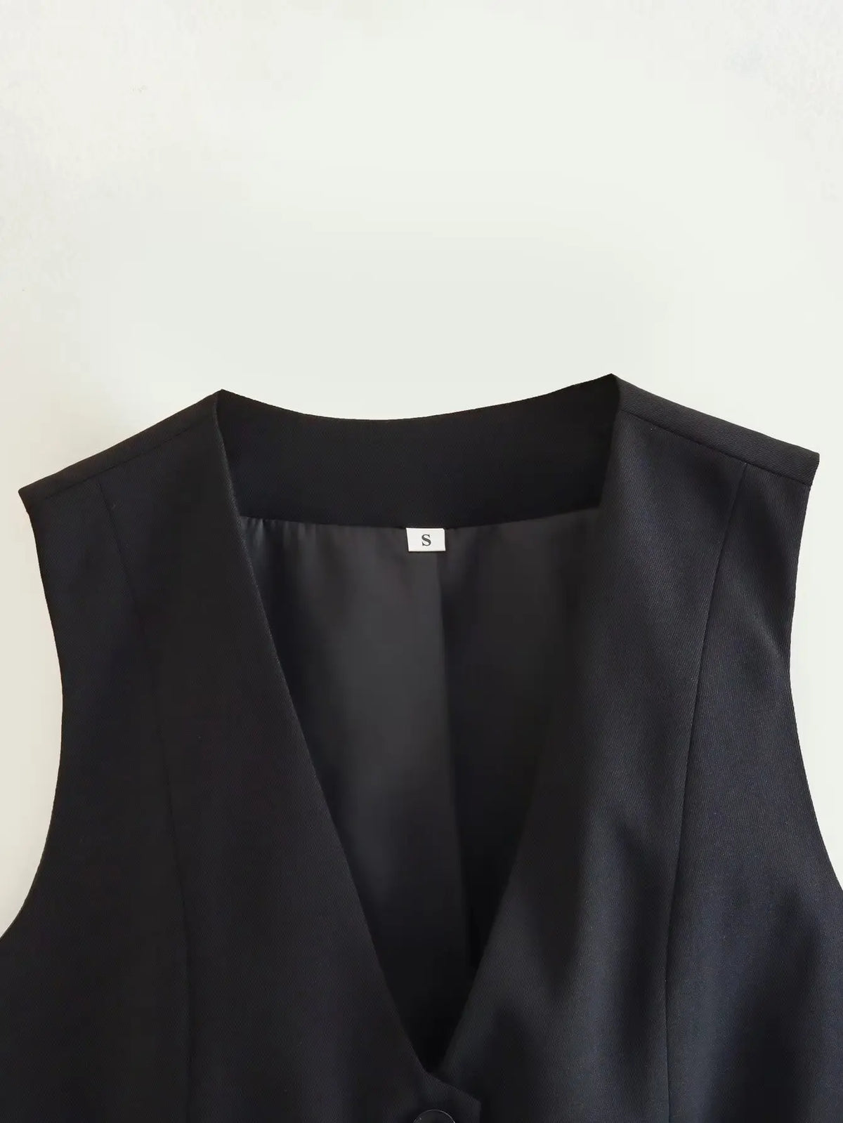 Vintage V Neck Sleeveless Female Outerwear White Chic Vests - MERGE.DAY.1.FREESTYLE