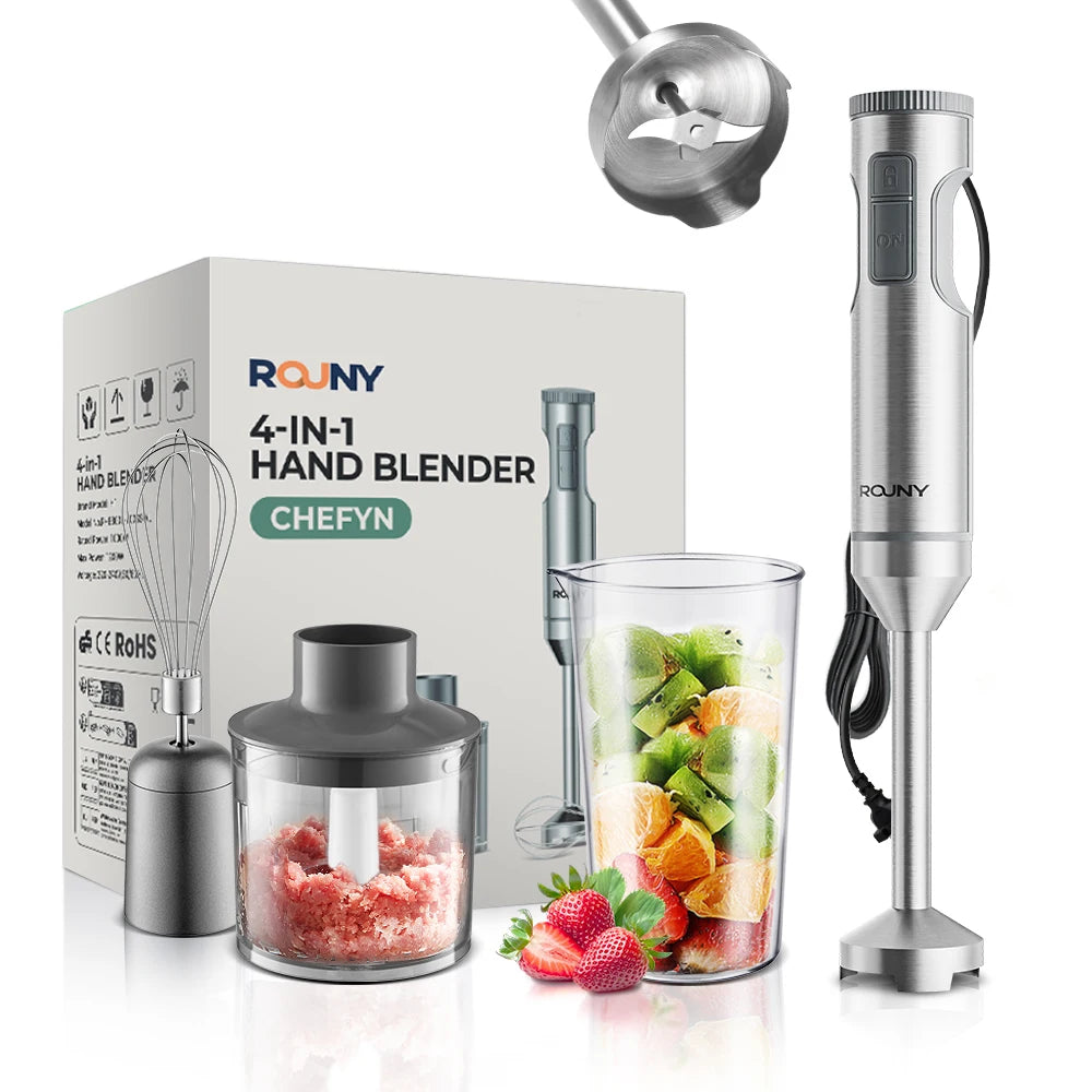 Variable Speed Hand Blender, 1000W Immersion Blender Stainless Steel Stick Mixer for Home Food Processing - MERGE.DAY.1.FREESTYLE