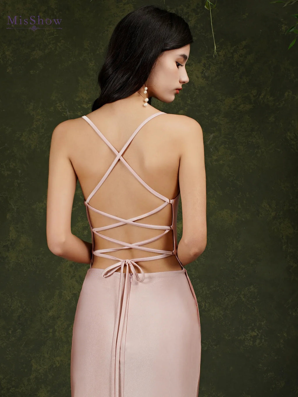 Elastic Long Bodycon Sleeveless Mermaid Lace UP Back Evening Gowns - MERGE.DAY.1.FREESTYLE