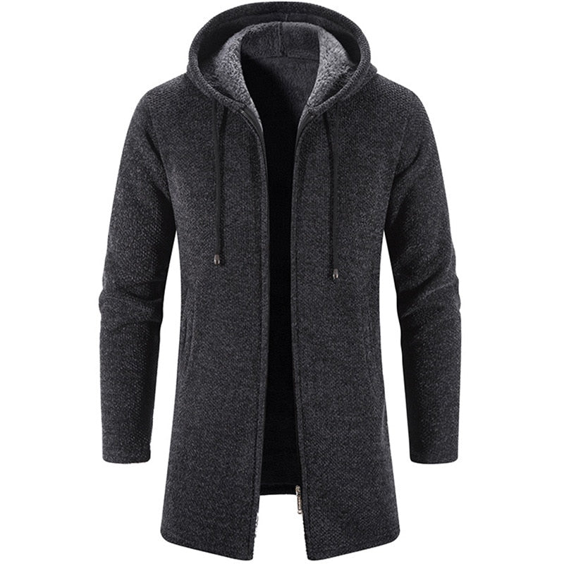 Cashmere Men's Cardigan Chenille Outer Sweater Coat Windbreaker - MERGE.DAY.1.FREESTYLE