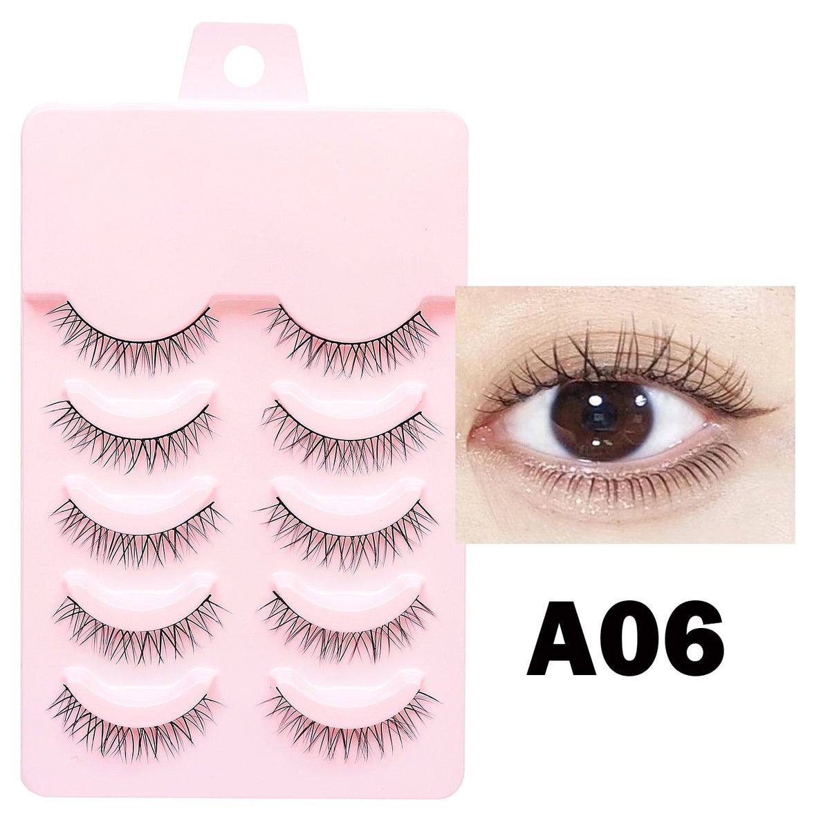 Manga Lashes Soft Natural Eyelashes Thick False Eyelashes - MERGE.DAY.1.FREESTYLE