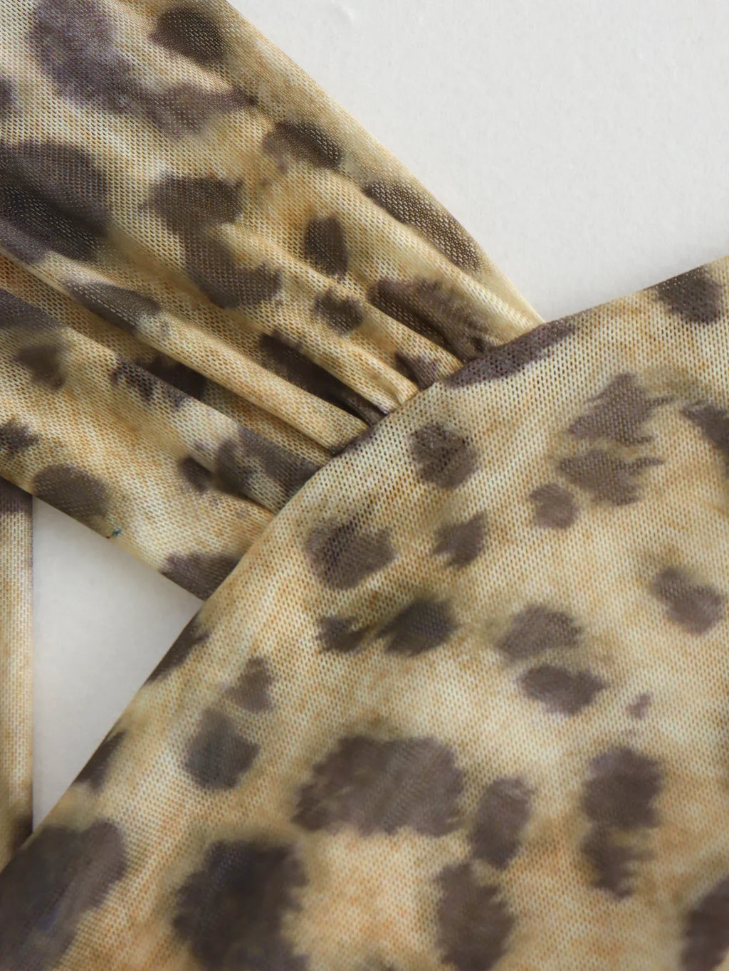 Vintage Women Irregular Leopard Bodysuits - MERGE.DAY.1.FREESTYLE