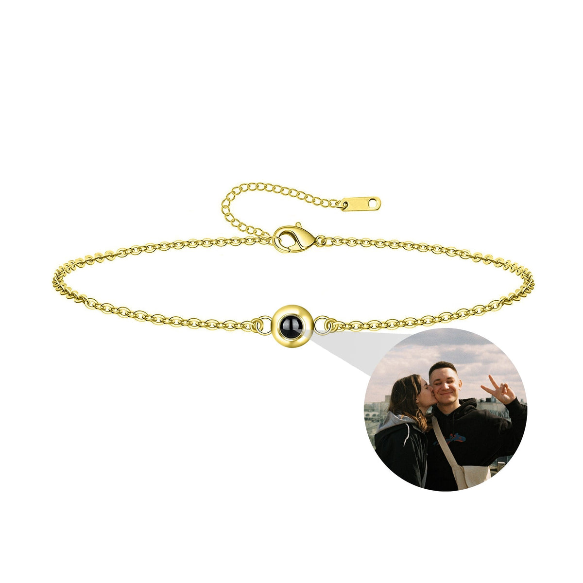 Customizable Photo Titanium Steel Woven Bracelet is About Color Projection Photos - MERGE.DAY.1.FREESTYLE