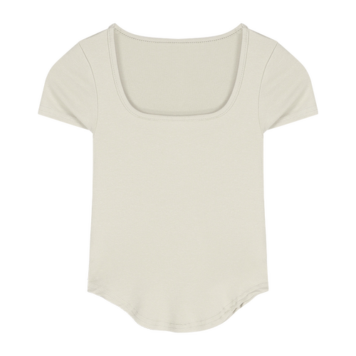 Pure Color Slim Short Sleeve Tees Women 2022 Summer Y2k Crop Fashion Sexy Blouse - MERGE.DAY.1.FREESTYLE