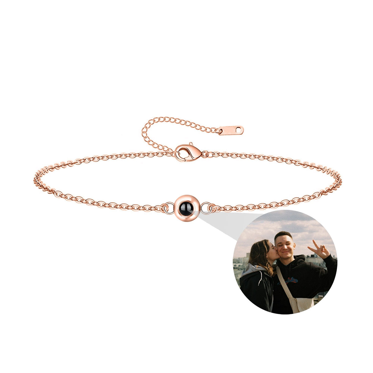 Customizable Photo Titanium Steel Woven Bracelet is About Color Projection Photos - MERGE.DAY.1.FREESTYLE