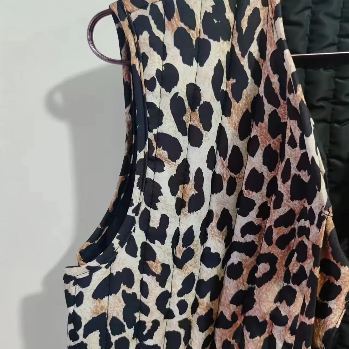 Spring/Summer V-neck Bow Decoration Fashion Leopard Pattern Vest - MERGE.DAY.1.FREESTYLE