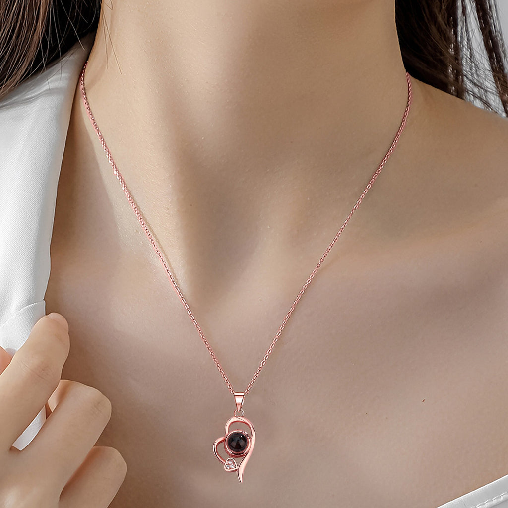 Customized photo projection necklace Couple Romantic Cute Accessories - MERGE.DAY.1.FREESTYLE
