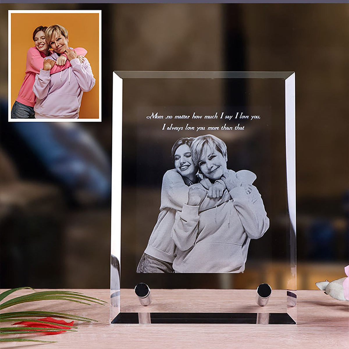 Customized Crystal Family Lovers Photo Album Image Laser Photo Frame - MERGE.DAY.1.FREESTYLE