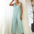 Women's Overalls 2022 Wide Leg Jumpsuit for Women Summer Cotton Backless Romper - MERGE.DAY.1.FREESTYLE