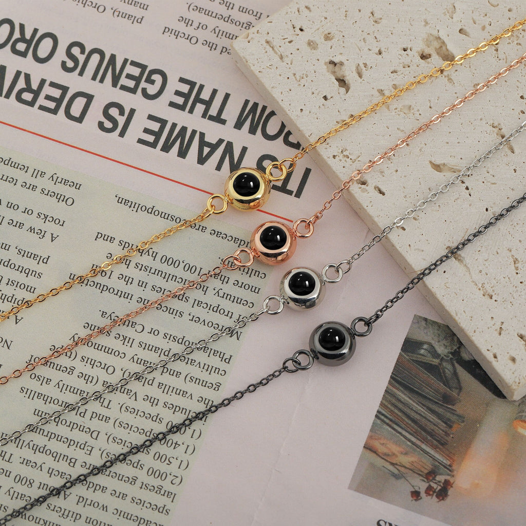 Customizable Photo Titanium Steel Woven Bracelet is About Color Projection Photos - MERGE.DAY.1.FREESTYLE
