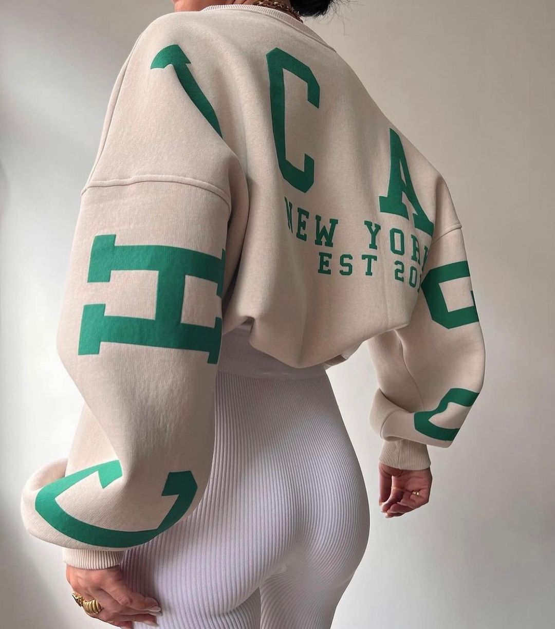 Casual Letters Print Sweatshirt Women Long Sleeve Loose Hoodies Y2k Streetwear - MERGE.DAY.1.FREESTYLE