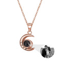 Personality Moon Necklace With Customizable Photo Romantic Gift - MERGE.DAY.1.FREESTYLE
