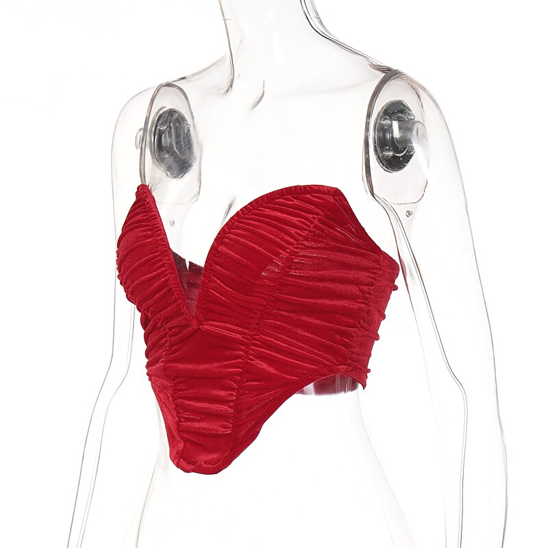 Sleeveless Slash Neck Draped Crop Top Solid Elegant Shirt - MERGE.DAY.1.FREESTYLE