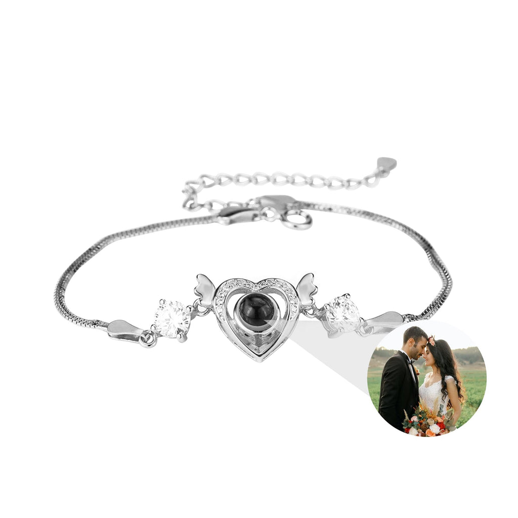 Customized projection bracelet for famous photos Personalized Circle Photo Bracelet - MERGE.DAY.1.FREESTYLE