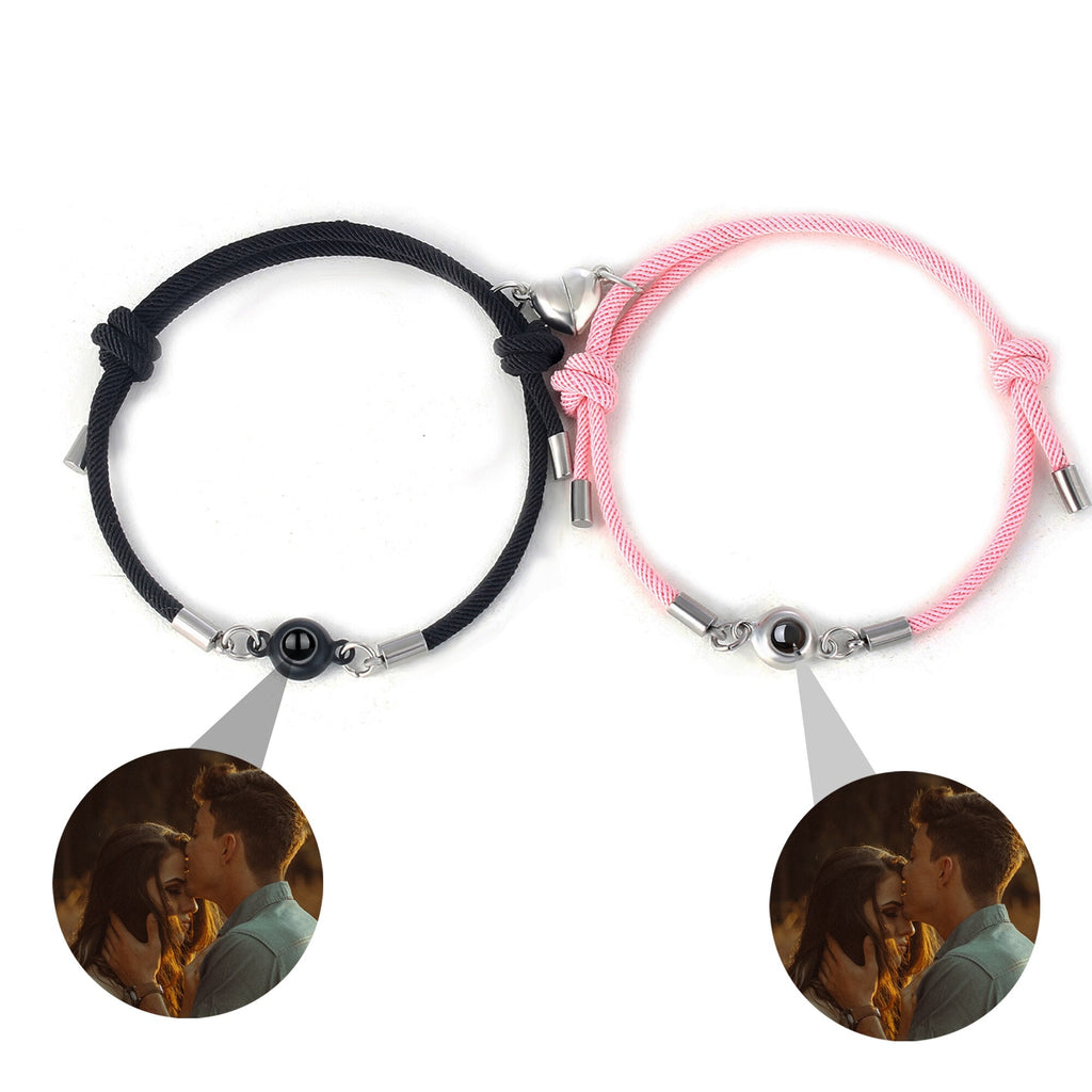 Custom Projection Braided Bracelet Personalized Photo Bracelet Custom Jewelry - MERGE.DAY.1.FREESTYLE