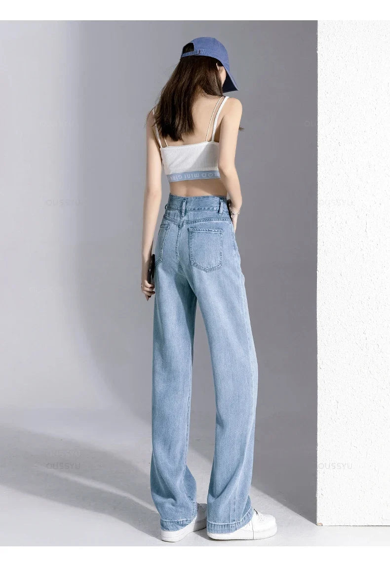 High Street Mopping Trousers Loose Straight Pants - MERGE.DAY.1.FREESTYLE