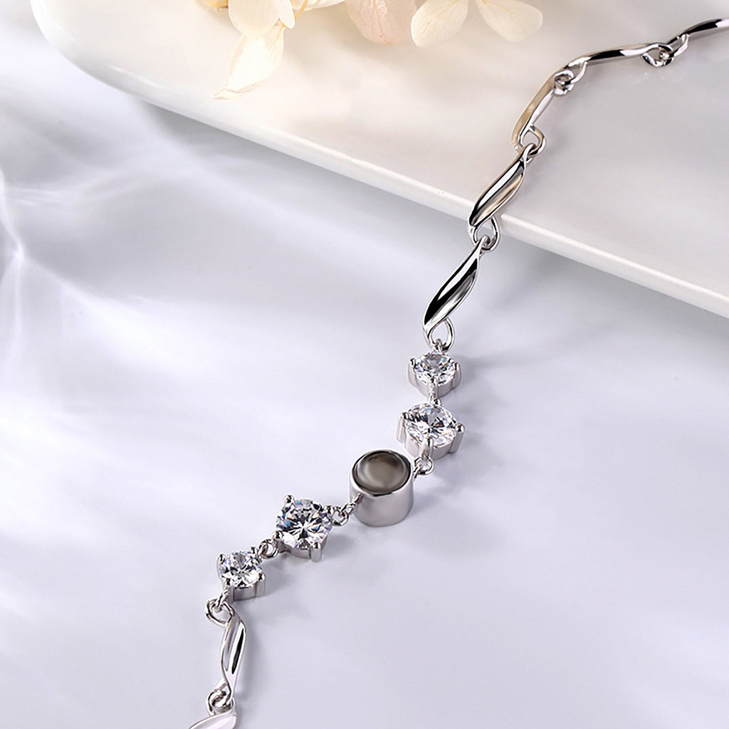 Custom photo Projection Bracelet Jewelry with Silver/Rose Gold Color - MERGE.DAY.1.FREESTYLE