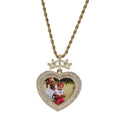 Customizable photo name hip-hop necklace Crown necklace - MERGE.DAY.1.FREESTYLE