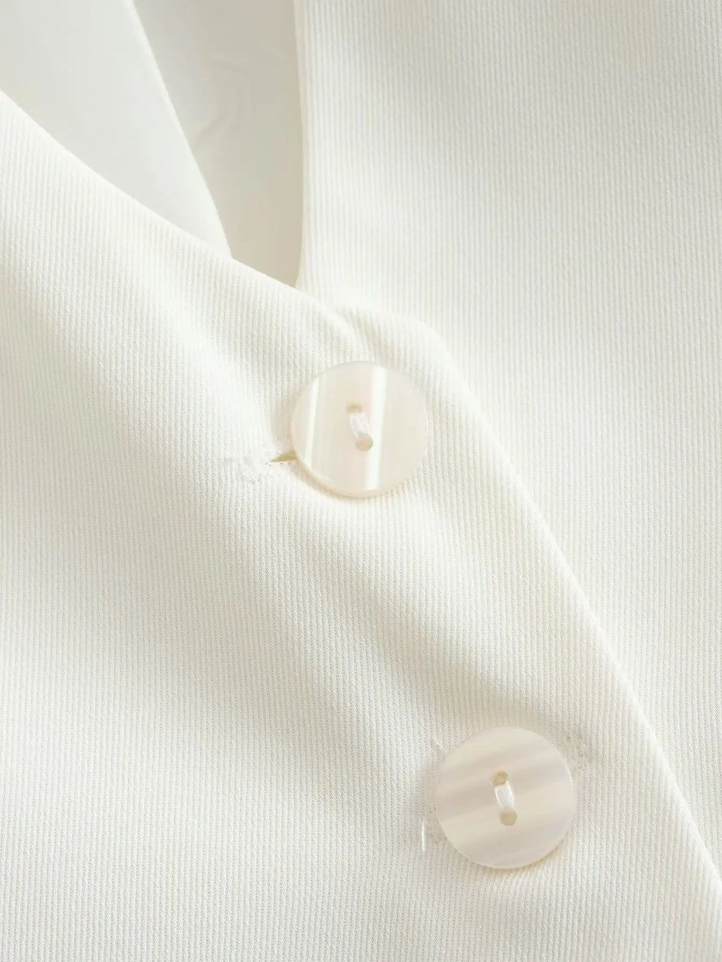 Vintage V Neck Sleeveless Female Outerwear White Chic Vests - MERGE.DAY.1.FREESTYLE