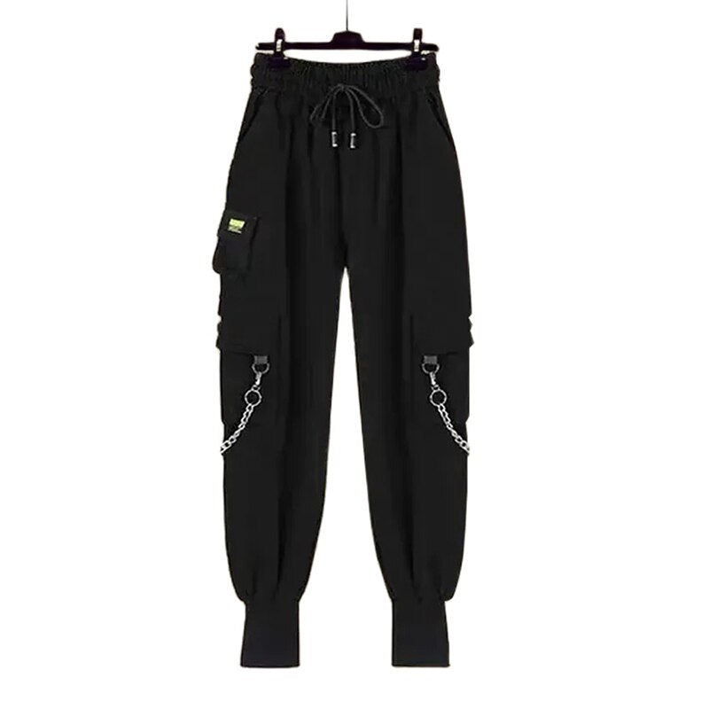 Semi-perspective Cargo Pants Women Summer Niche Large Pockets Stitching Pants - MERGE.DAY.1.FREESTYLE