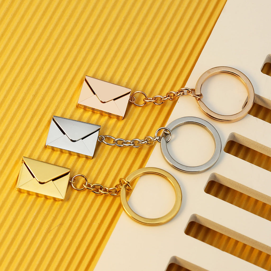 Customizable name envelope keychain For Men Women Car Key Holder - MERGE.DAY.1.FREESTYLE