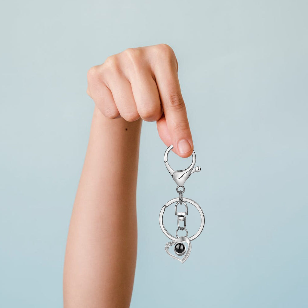 Custom Photo Projection Keychain Simple Style love Projection Keychain - MERGE.DAY.1.FREESTYLE