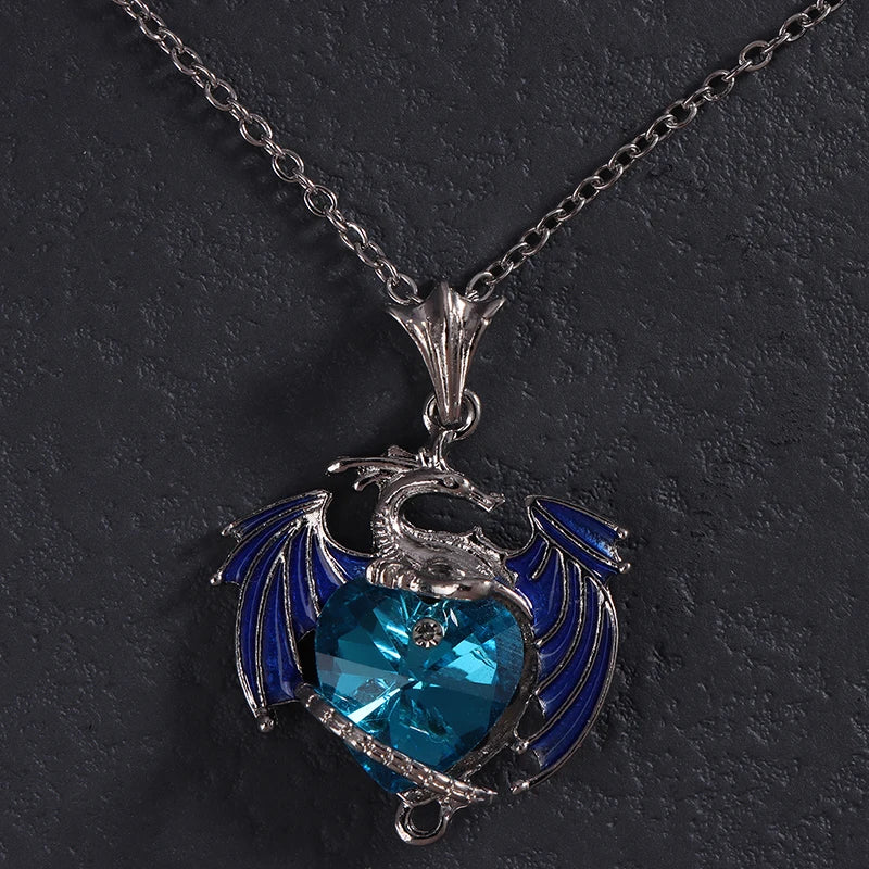 dragon necklace Blue Purple Pendant - MERGE.DAY.1.FREESTYLE