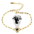 Customizable photo Projection Photo Bracelet-Heart Pendant Memorial Bracelet - MERGE.DAY.1.FREESTYLE