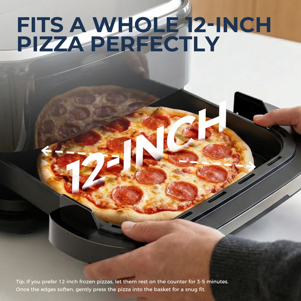 11-in-1 Square Modern Pizza Oven Air Fryer with View Window 2200W Touch Screen Household Use for Pizza Fries & Nuggets - MERGE.DAY.1.FREESTYLE