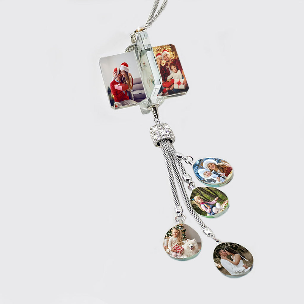 Customizable photo Car Rearview Mirror Pendant Car Interior Modeling Crystal Ball Ornaments - MERGE.DAY.1.FREESTYLE