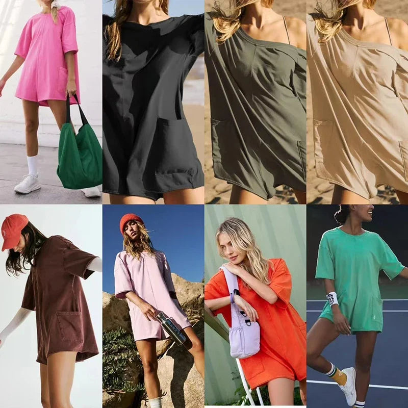 Solid Color Backless Wide-leg Tracksuit Streetwear Female Jumpsuits - MERGE.DAY.1.FREESTYLE